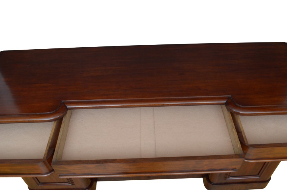 English Victorian Mahogany Four Door Sideboard View XIV