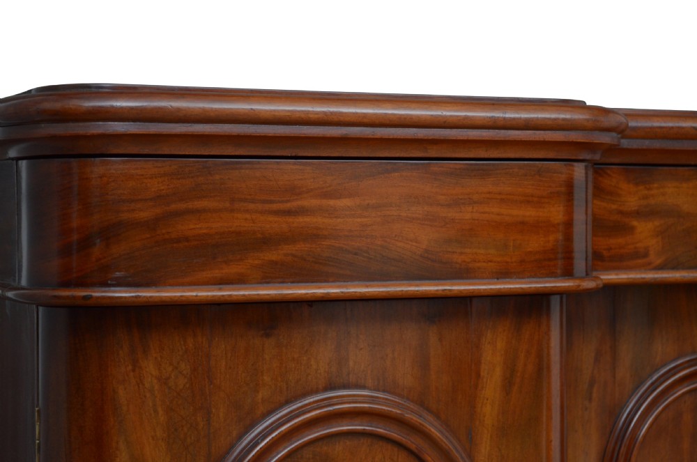 English Victorian Mahogany Four Door Sideboard View XVI