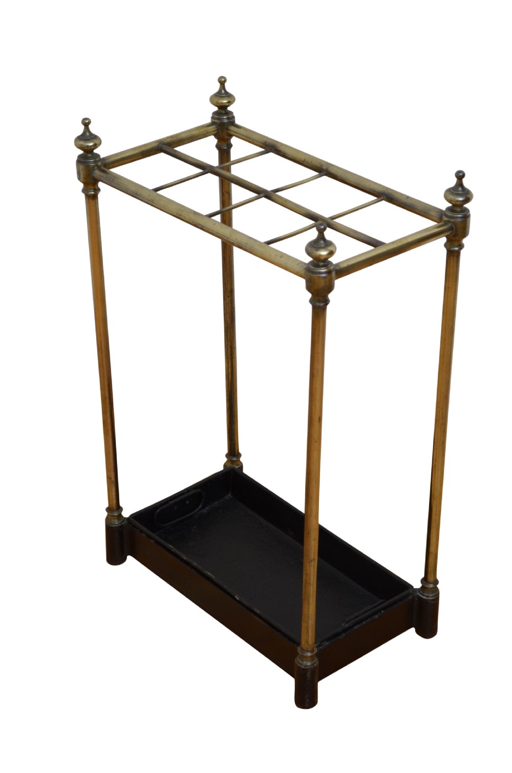 English Victorian Brass Umbrella Stand