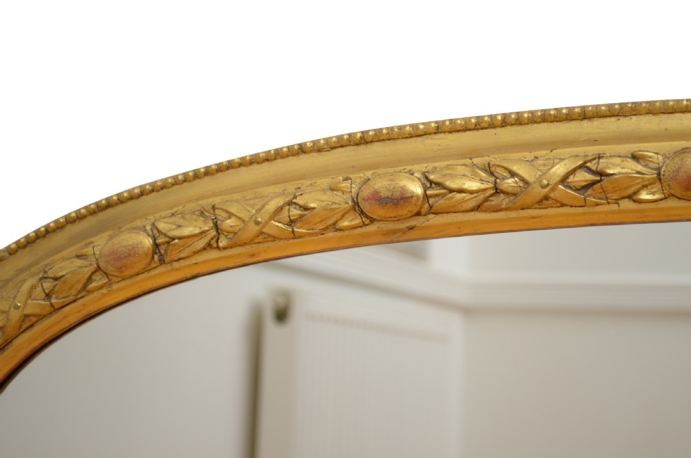 Victorian Gilded Overmantel Mirror H81cm View VI