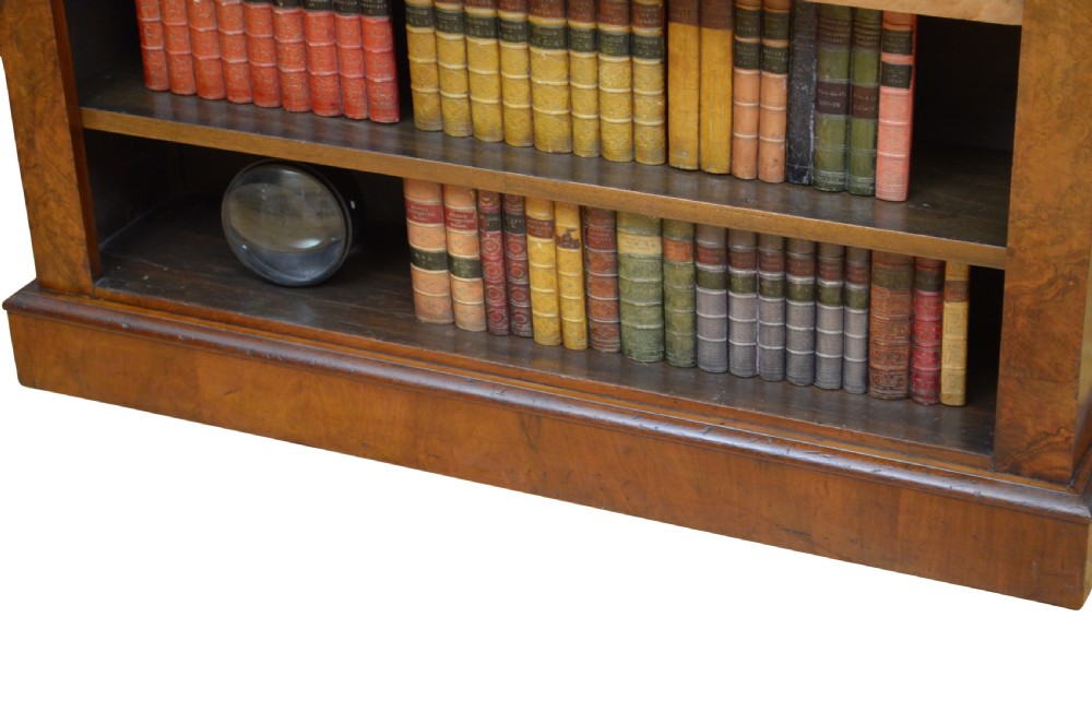 Druce & Co Victorian Walnut Open Bookcase View XII