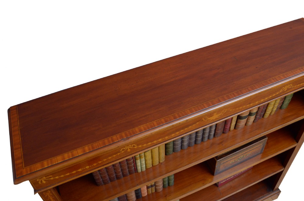 Edwardian Mahogany Open Bookcase View IV
