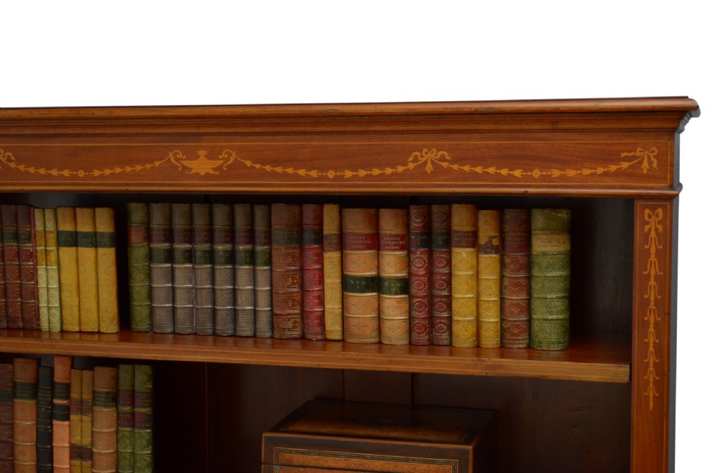 Edwardian Mahogany Open Bookcase View X