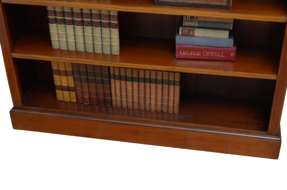 Edwardian Mahogany Open Bookcase View XI