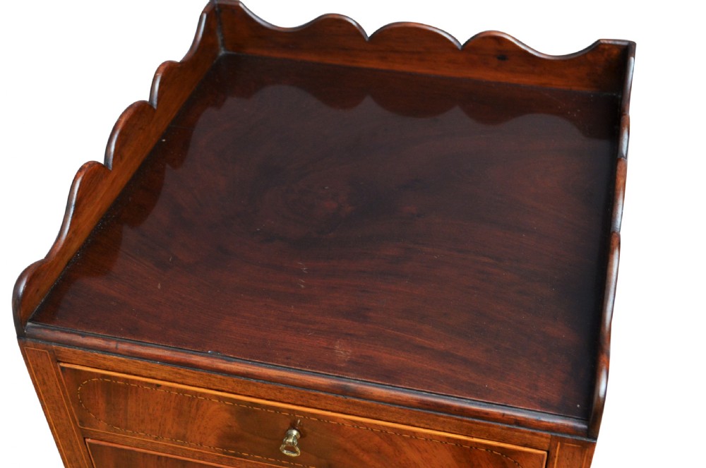 Fine Georgian Bedside Cabinet in Mahogany View III