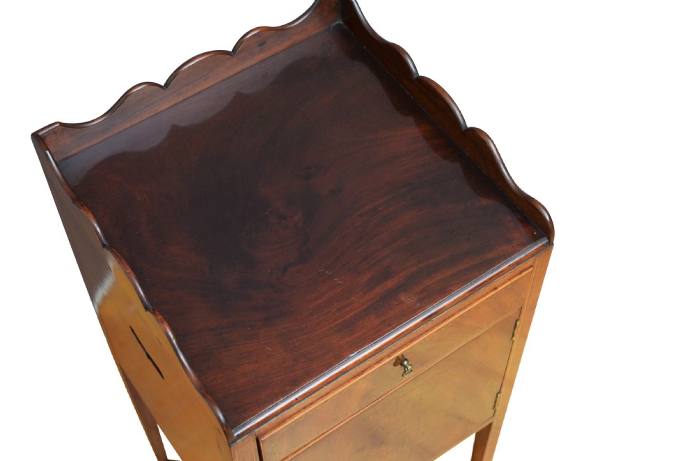 Fine Georgian Bedside Cabinet in Mahogany View IV