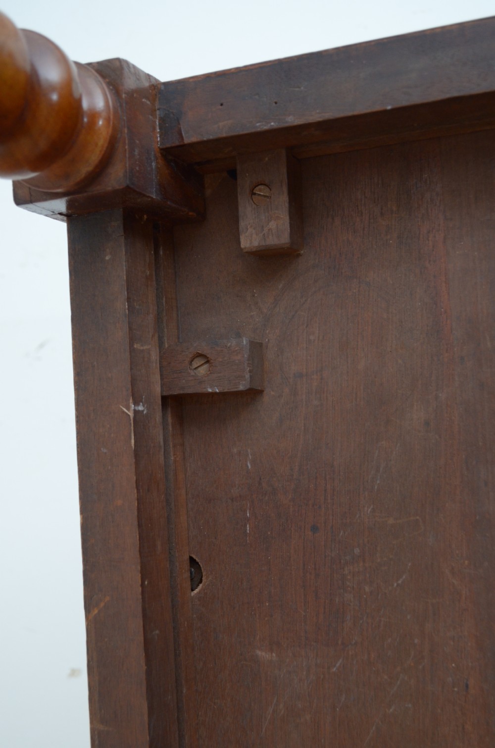 English Victorian Solid Walnut Hall Bench View XII