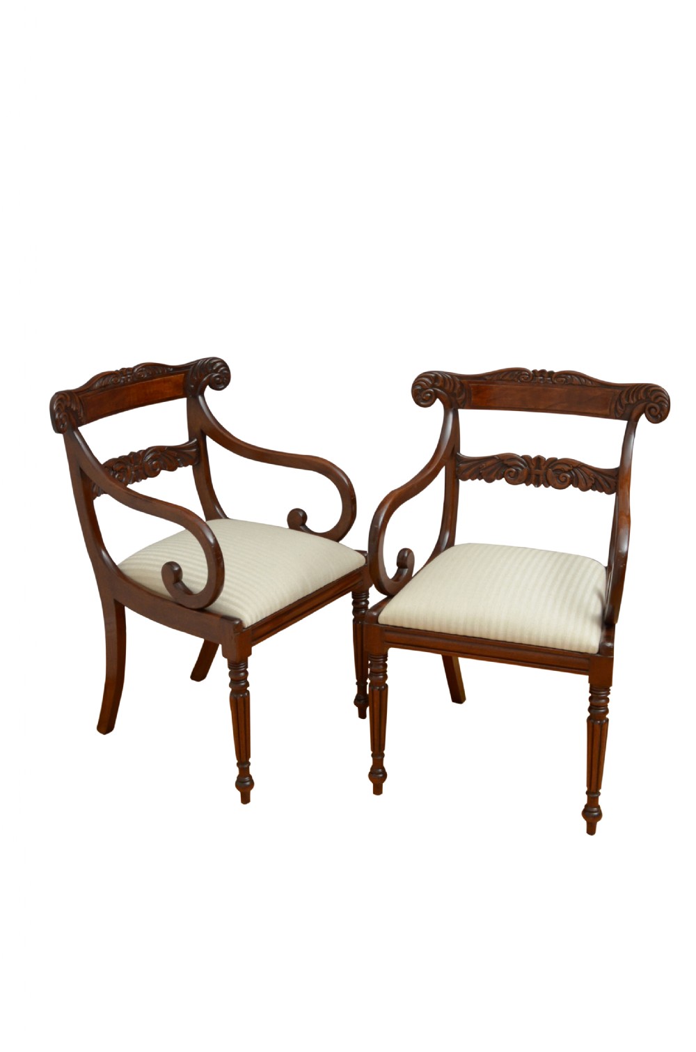 English William IV Elbow Chairs Carver Chairs