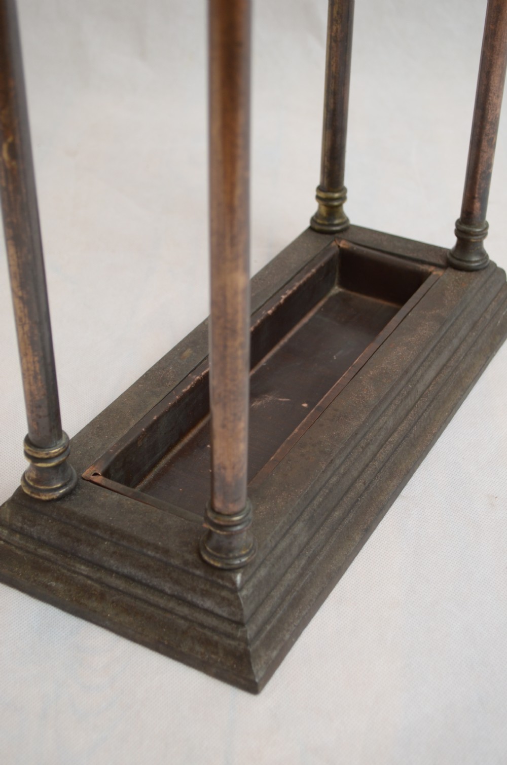  Metal Umbrella Stand of Narrow Proportions  View XI