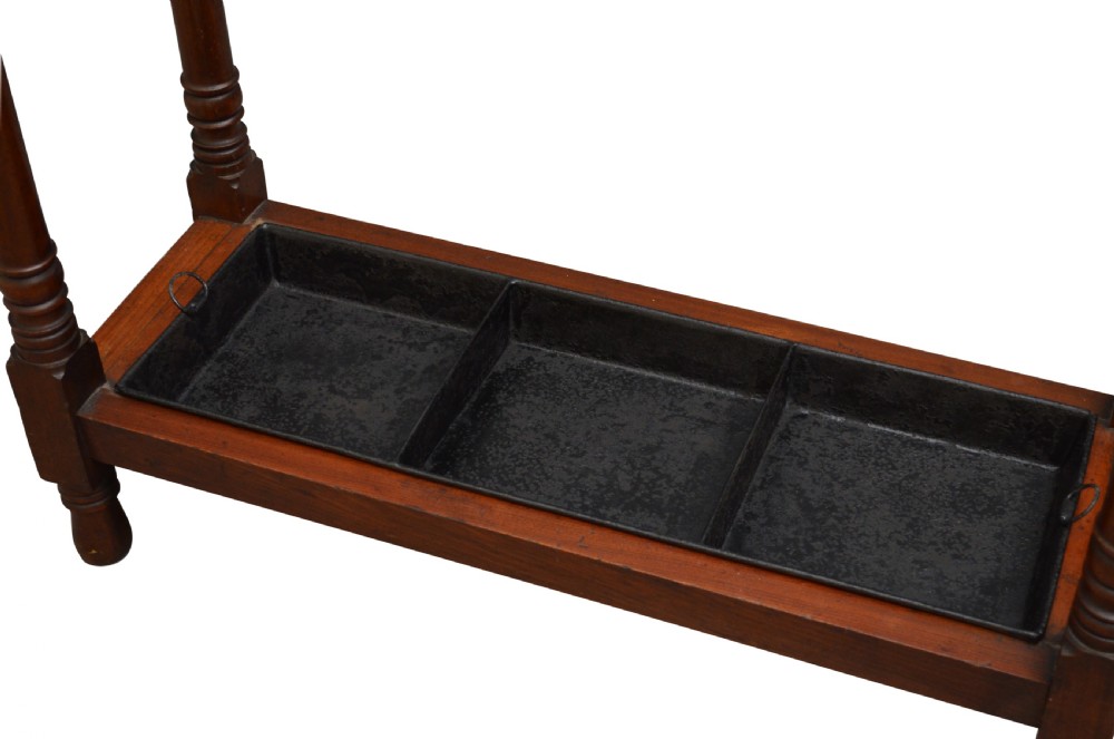 Stylish Arts And Crafts Umbrella Stand In Mahogany View V