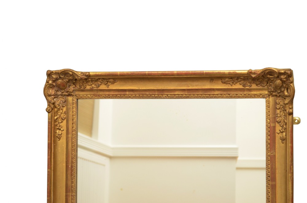 Attractive 19th Century Gilt Mirror H64cm View VIII