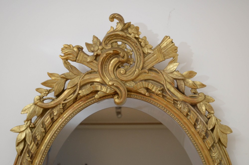 19th Century Gilt Wall Mirror View X