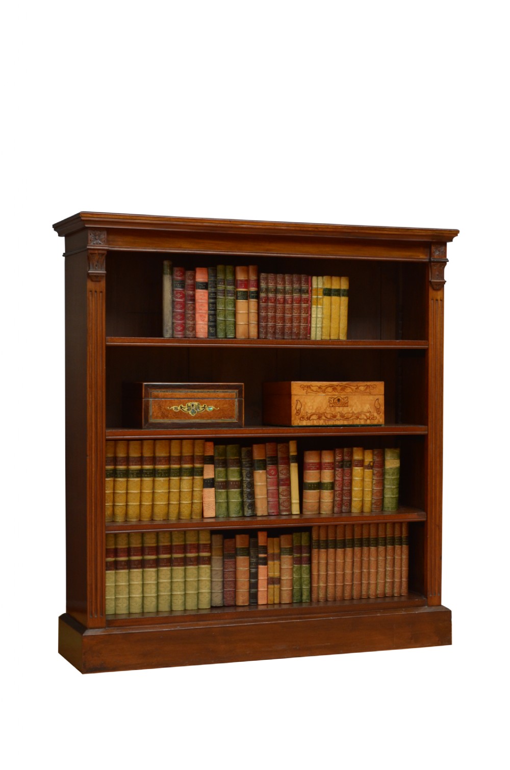 Victorian Mahogany Open Bookcase