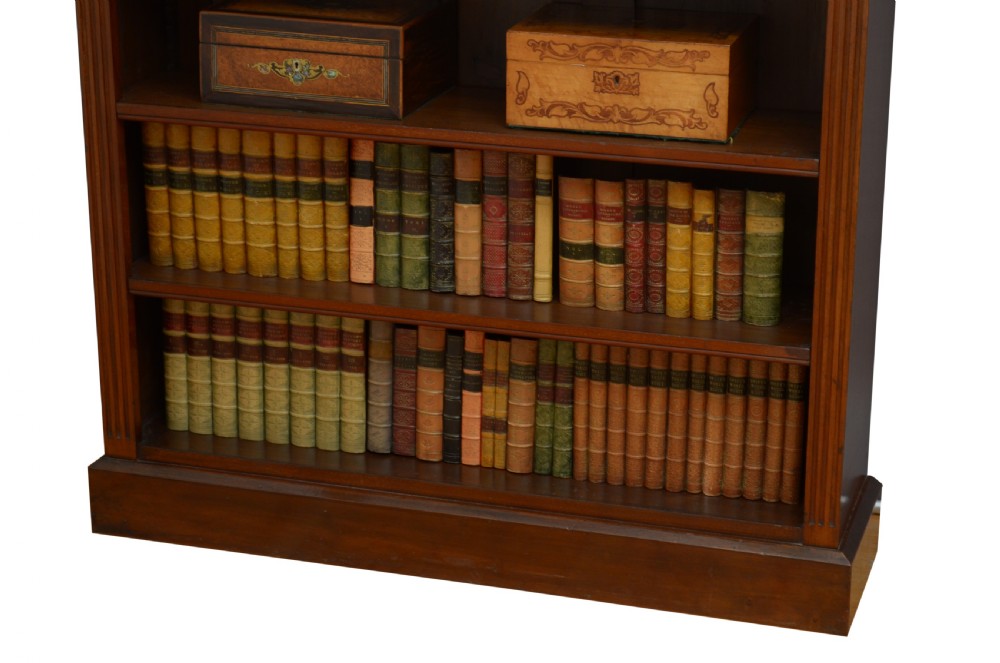 Victorian Mahogany Open Bookcase View XII