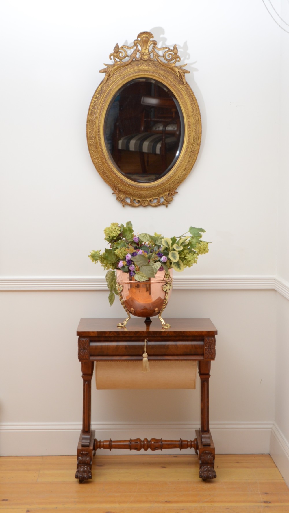 Edwardian Copper Planter Coal Bucket View V