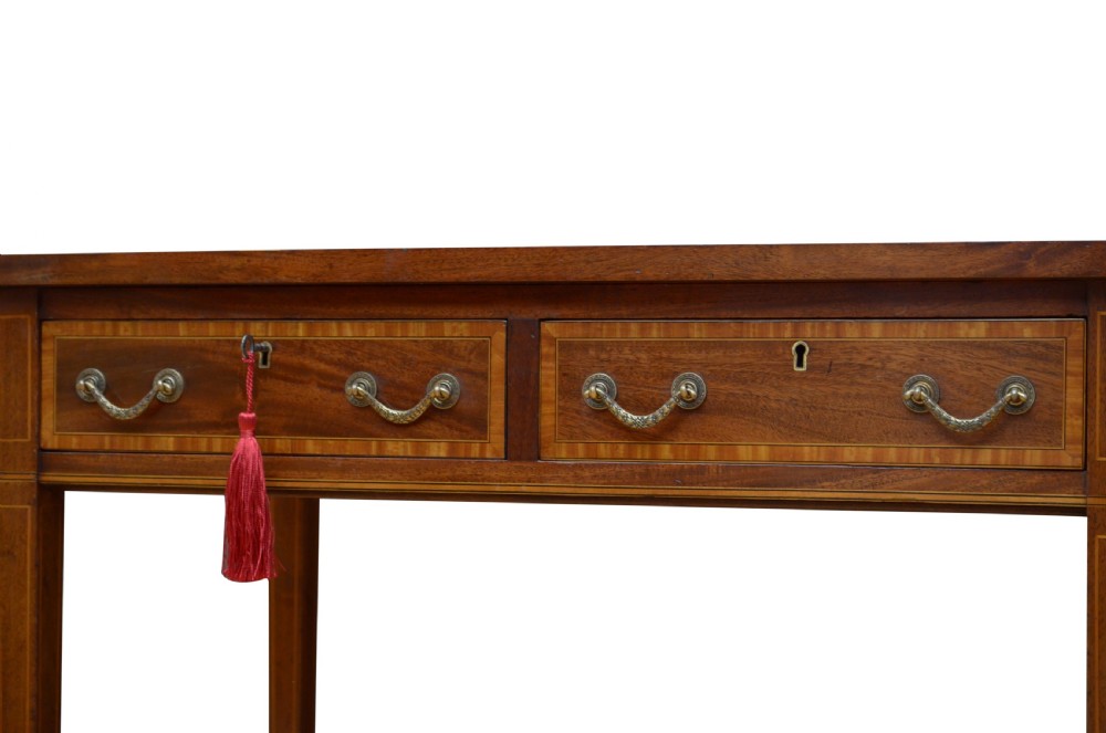 English Edwardian Dressing Table In Mahogany or Writing Table View VIII