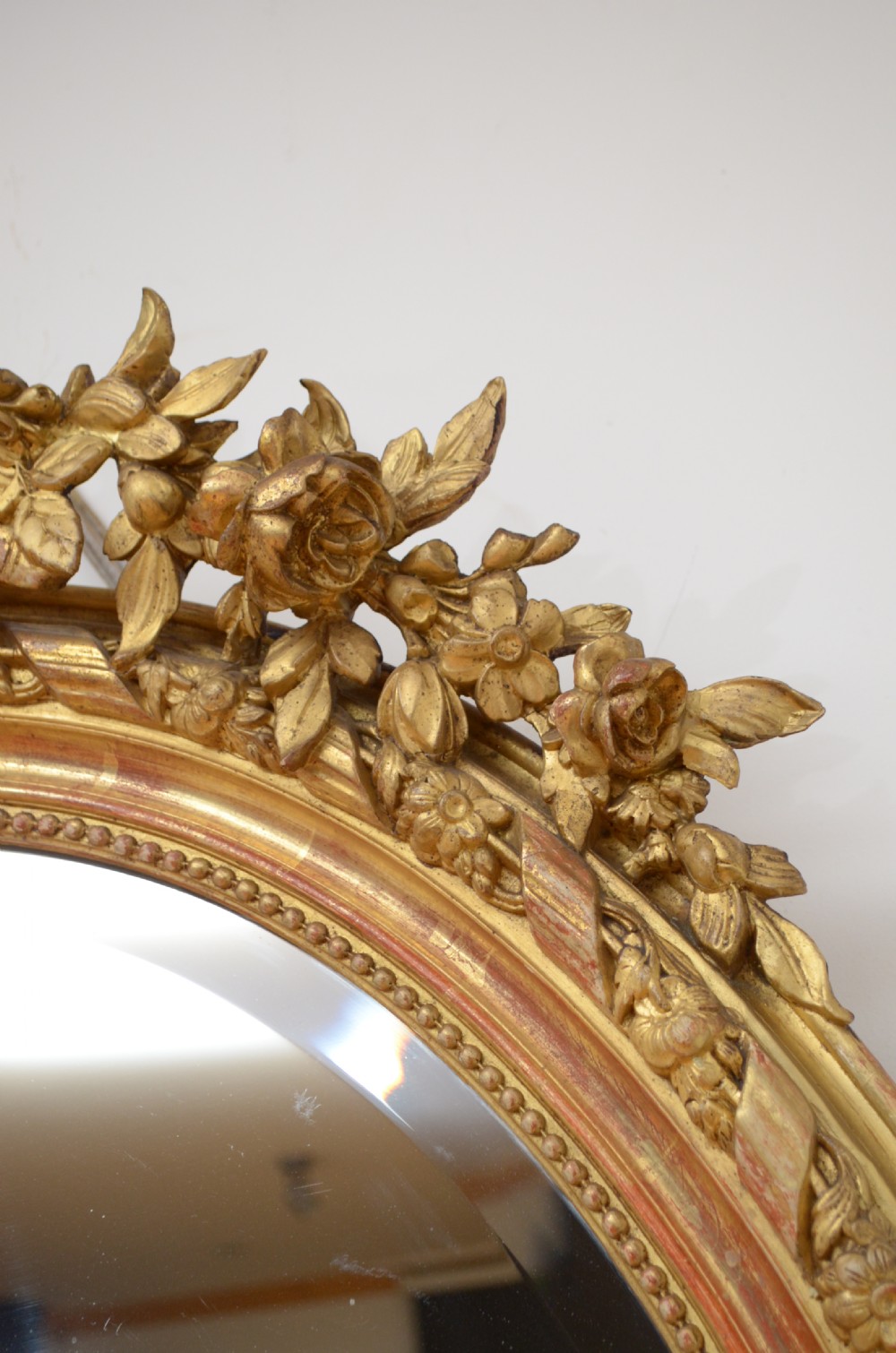 19th Century French Gilt Wall Mirror H119cm View VII