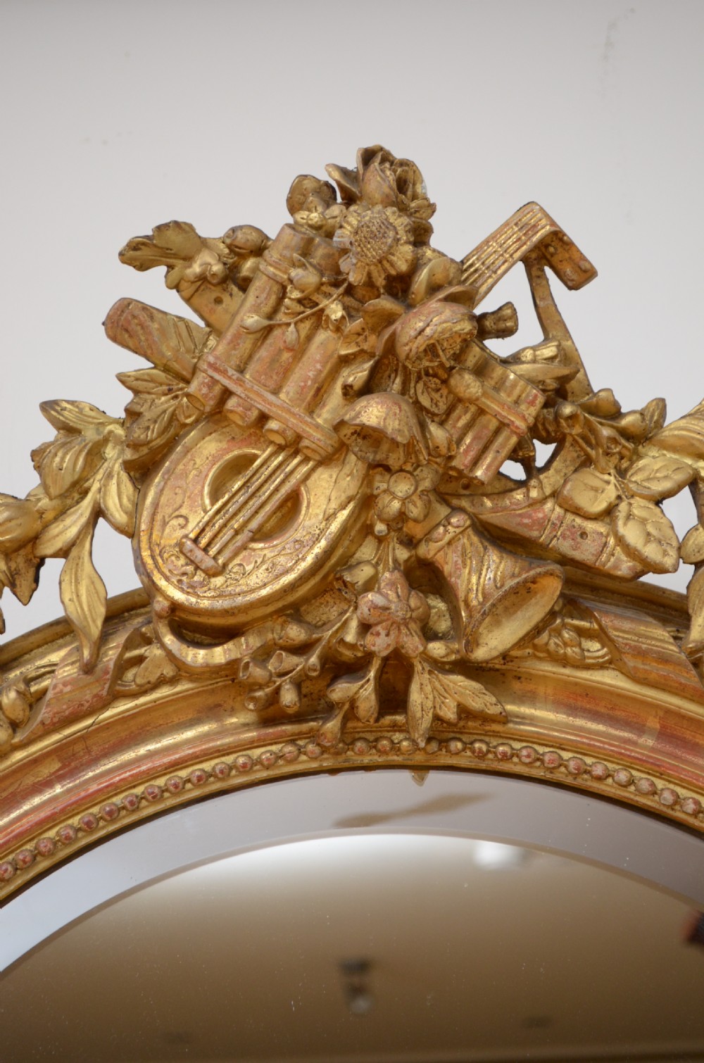 19th Century French Gilt Wall Mirror H119cm View VIII