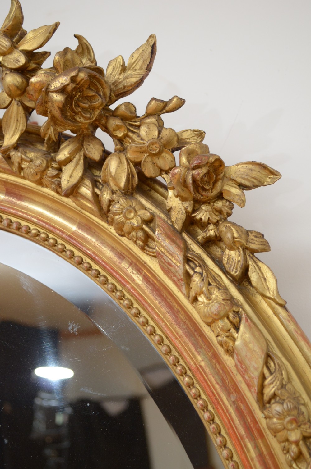 19th Century French Gilt Wall Mirror H119cm View IX