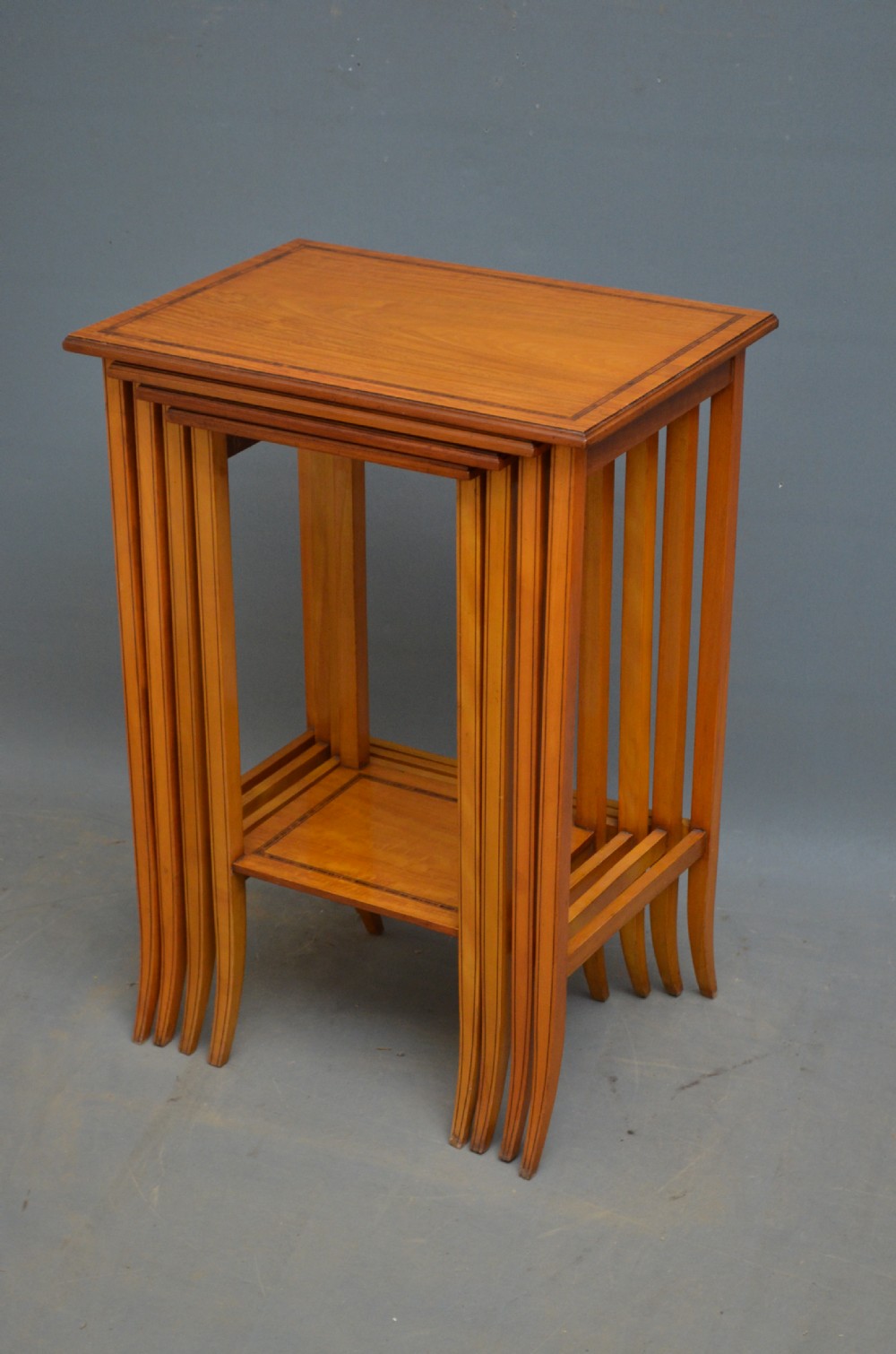 Edwardian Satinwood Quartetto Nest of Tables View II