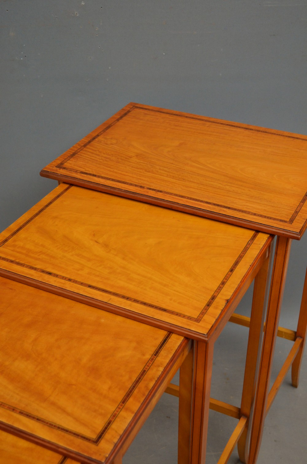 Edwardian Satinwood Quartetto Nest of Tables View VII