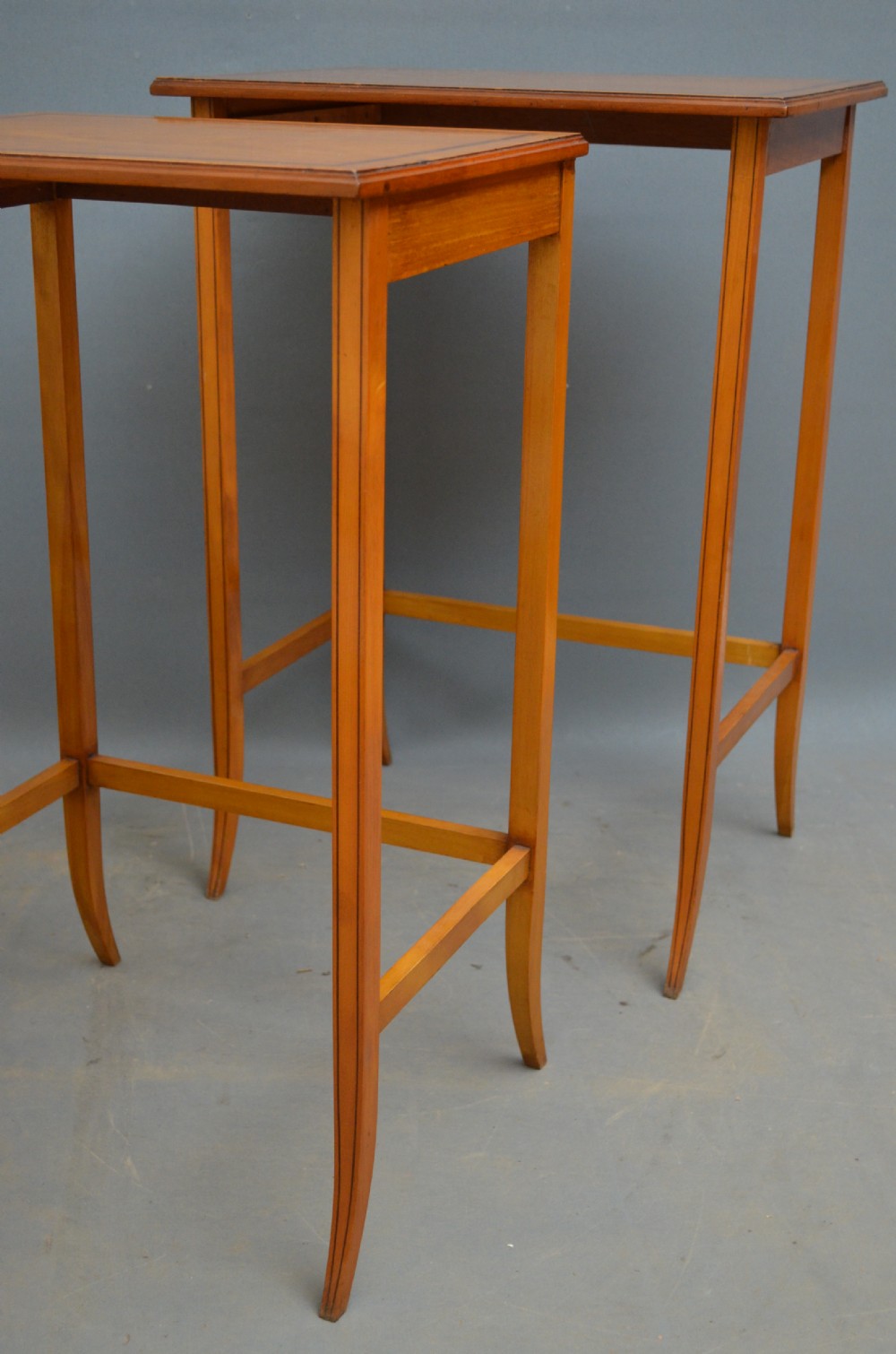 Edwardian Satinwood Quartetto Nest of Tables View VIII