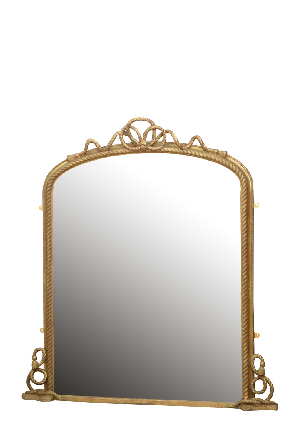 English Victorian Giltwood  Overmantel Mirror H143cm