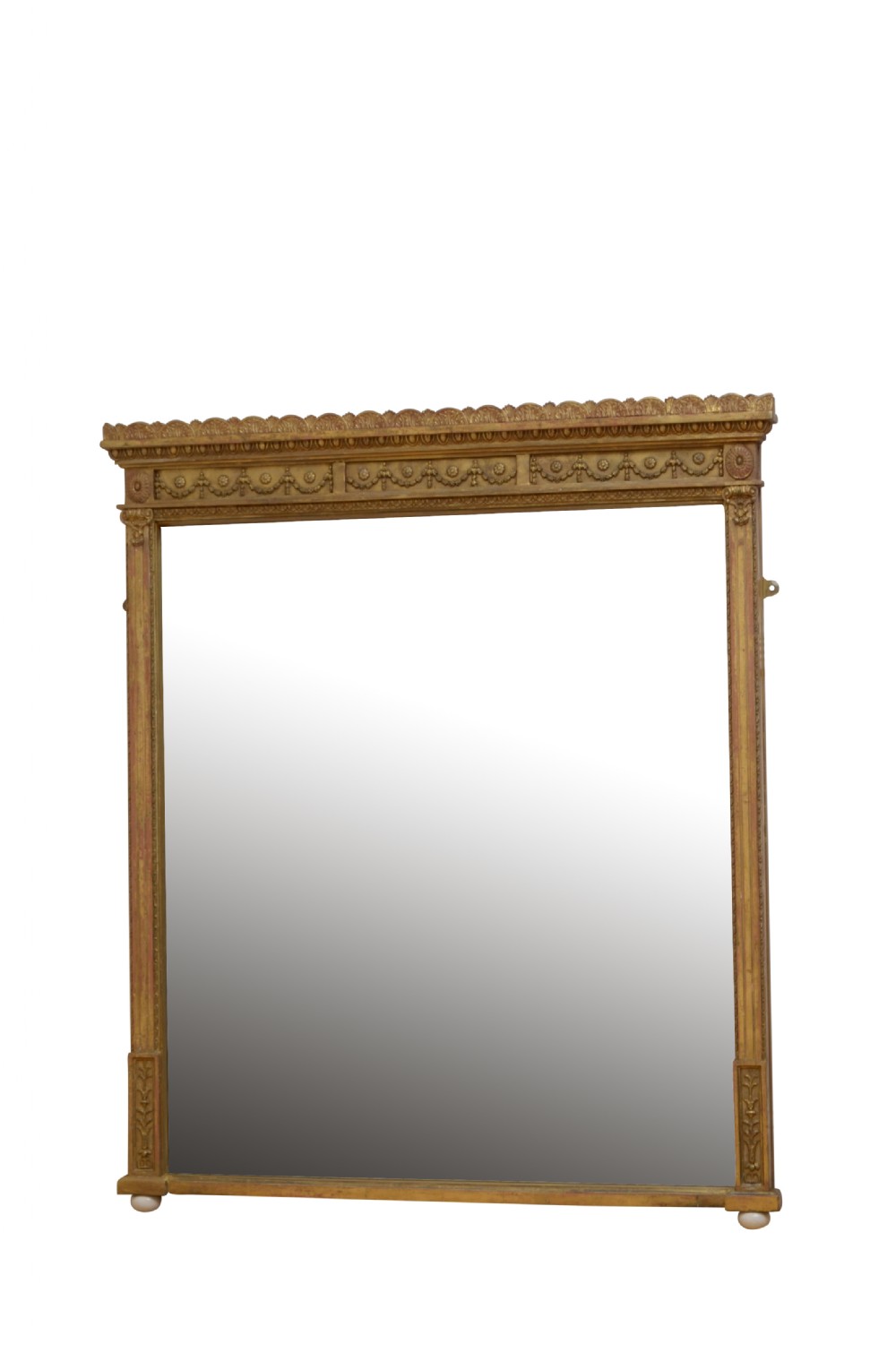Antique Gilded Overmatel Mirror H130cm