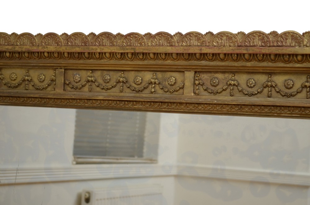 Antique Gilded Overmatel Mirror H130cm View IX