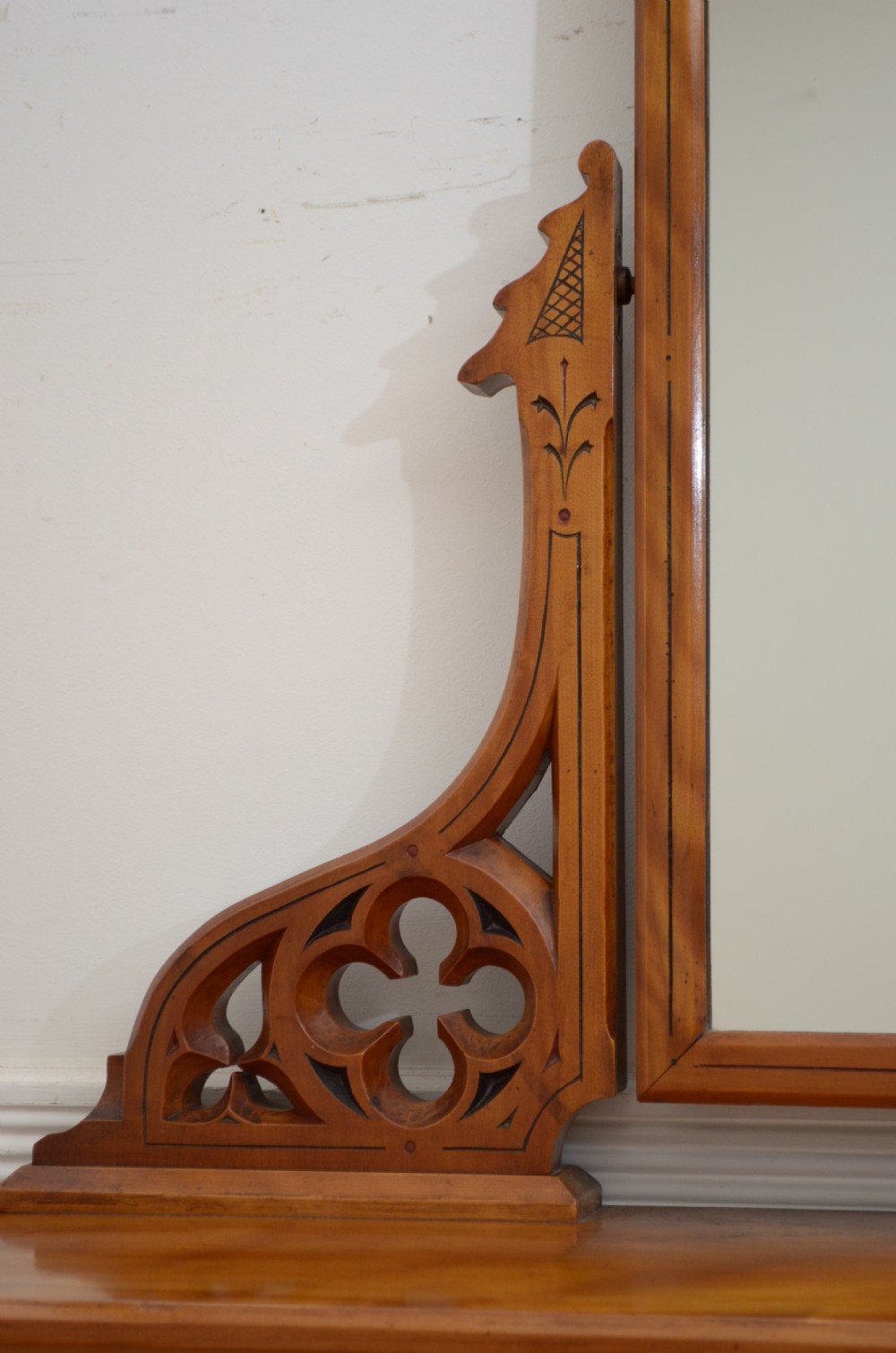 English Victorian Satin Birch Dressing Table View III
