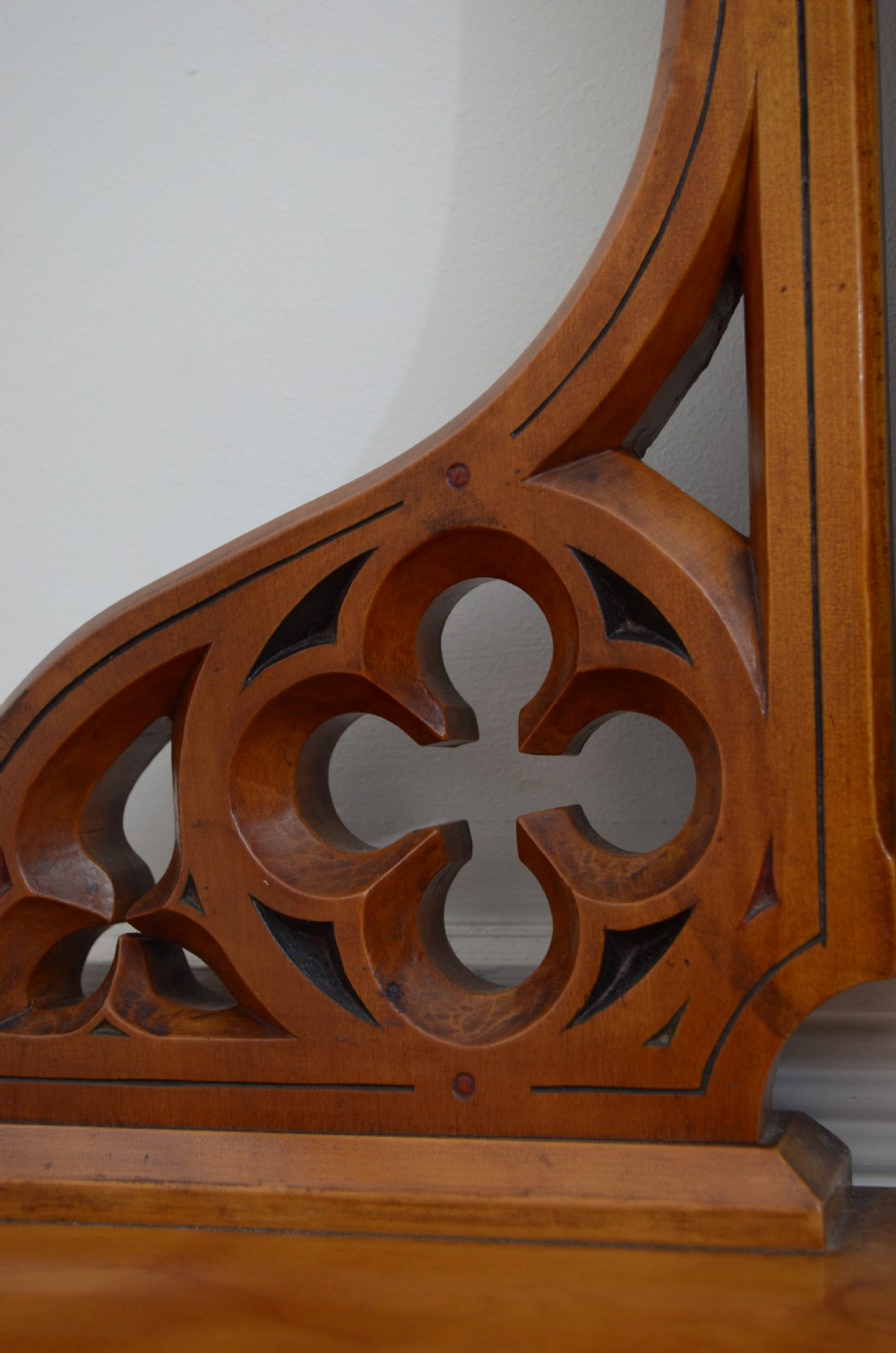 English Victorian Satin Birch Dressing Table View IV