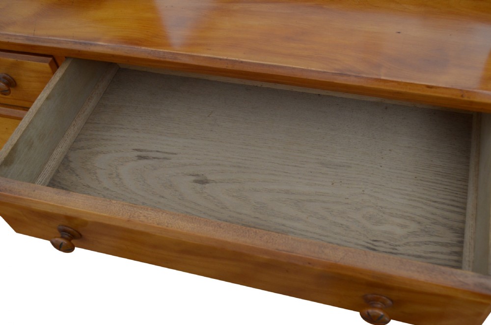 English Victorian Satin Birch Dressing Table View XI