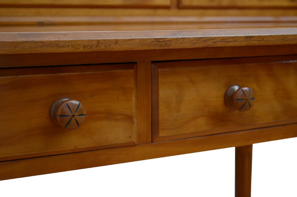 English Victorian Satin Birch Dressing Table View XX