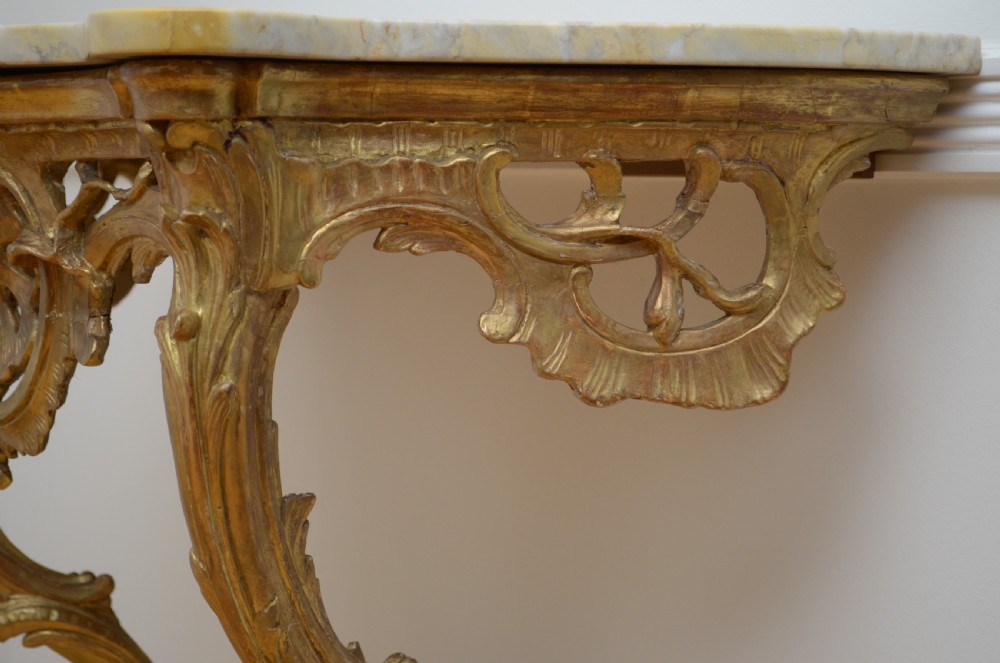 Early 19th Century Giltwood Console Table Hall Table View IV
