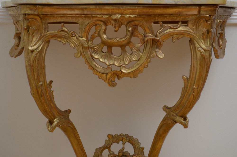Early 19th Century Giltwood Console Table Hall Table View V