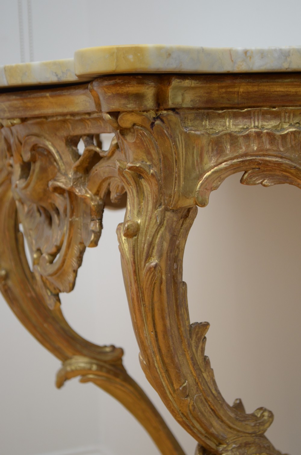 Early 19th Century Giltwood Console Table Hall Table View IX