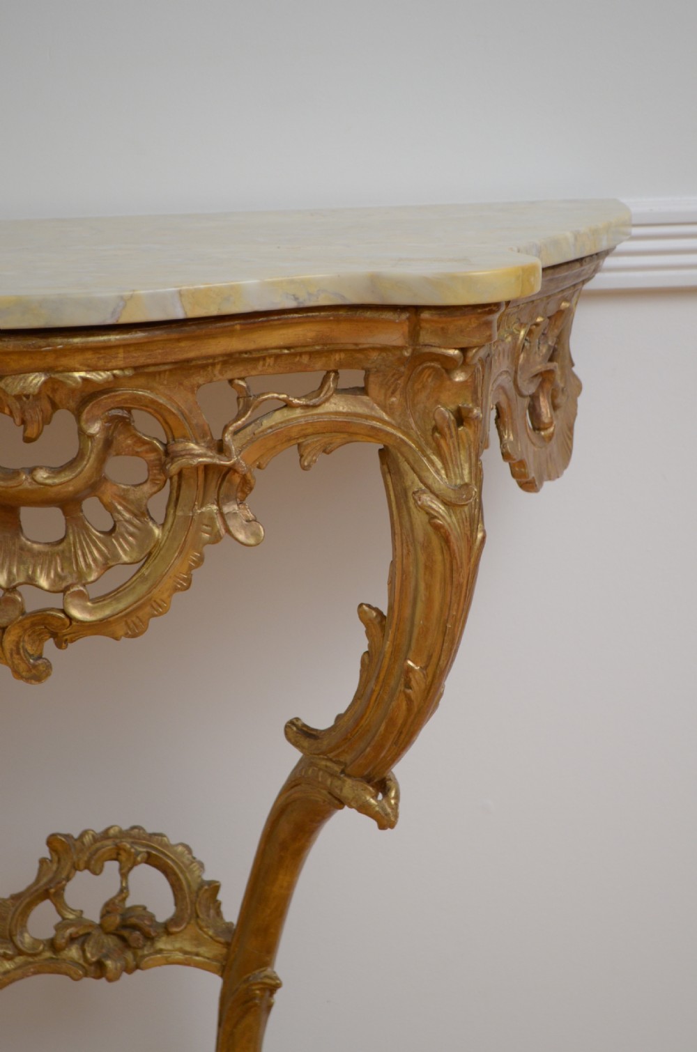 Early 19th Century Giltwood Console Table Hall Table View XII