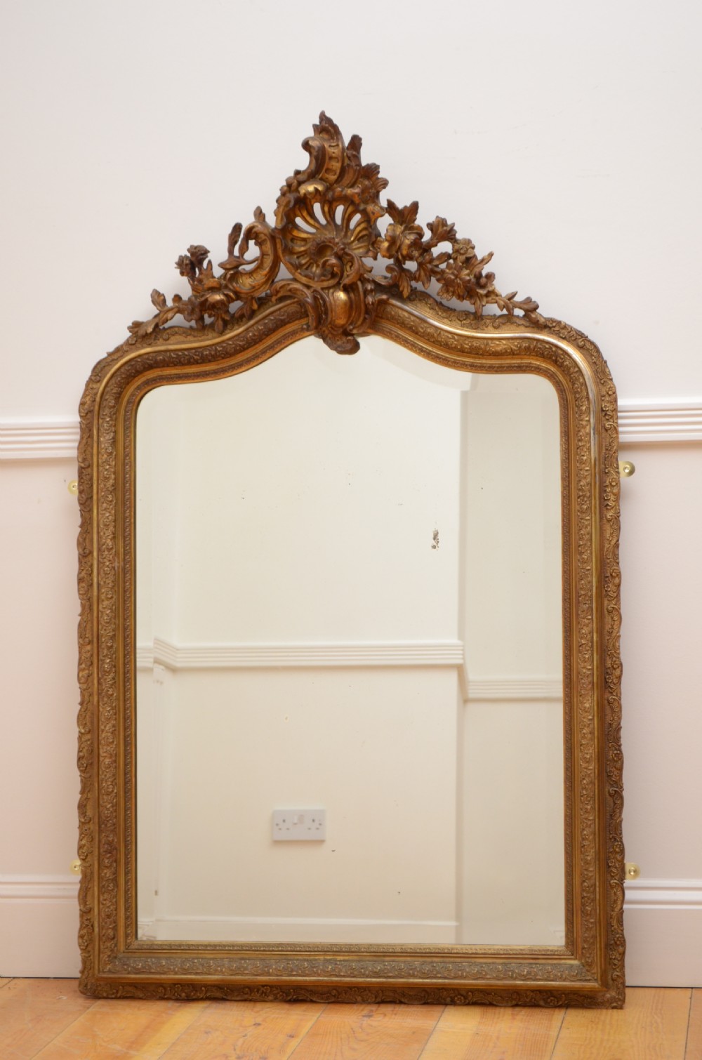 French Giltwood Wall Mirror H140cm View II