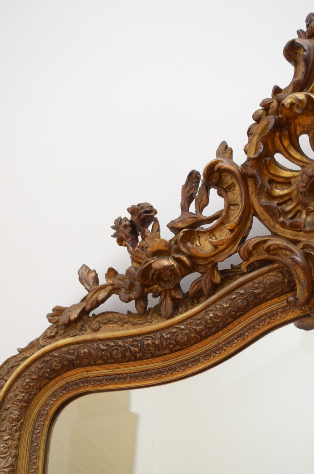 French Giltwood Wall Mirror H140cm View IV