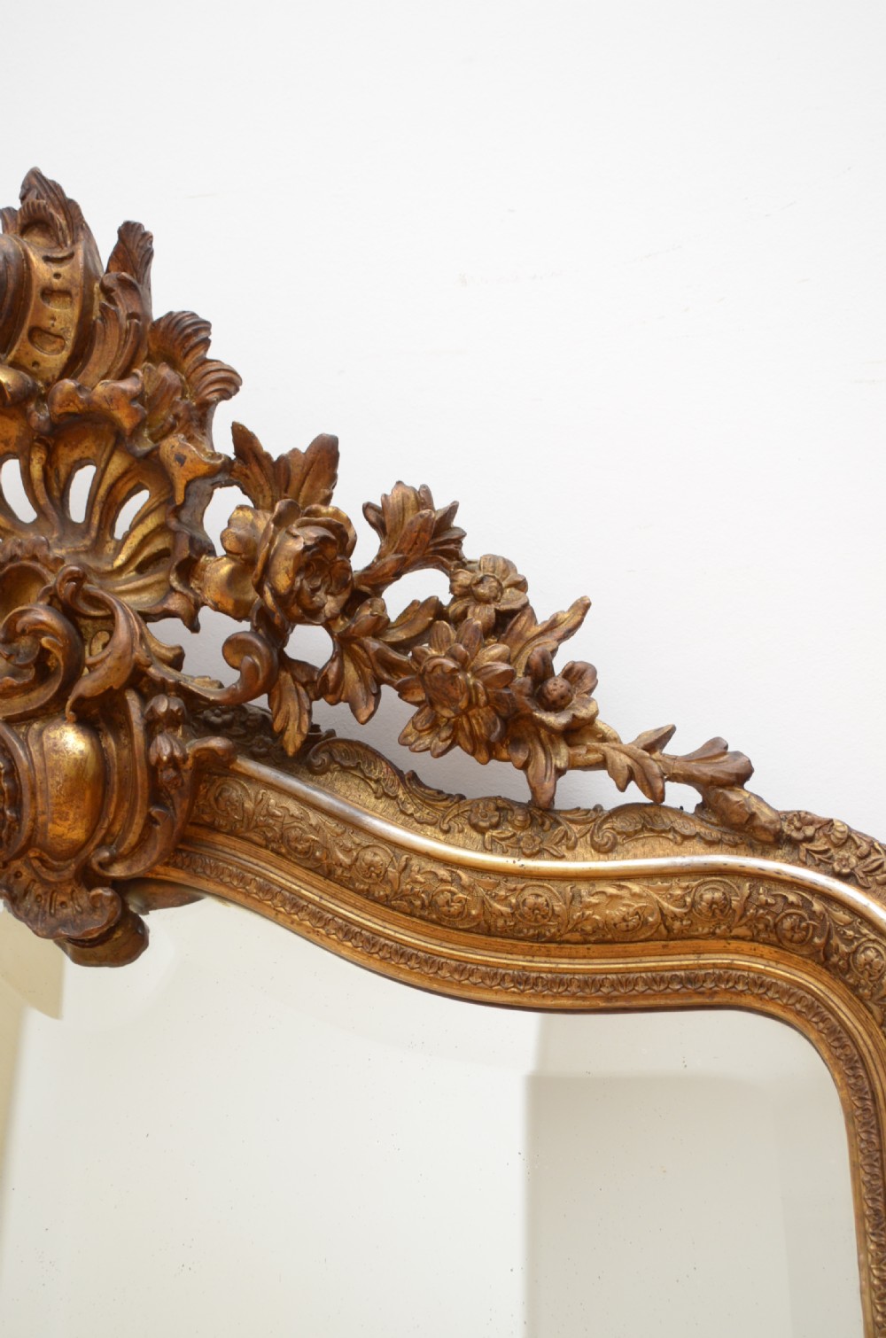 French Giltwood Wall Mirror H140cm View VII
