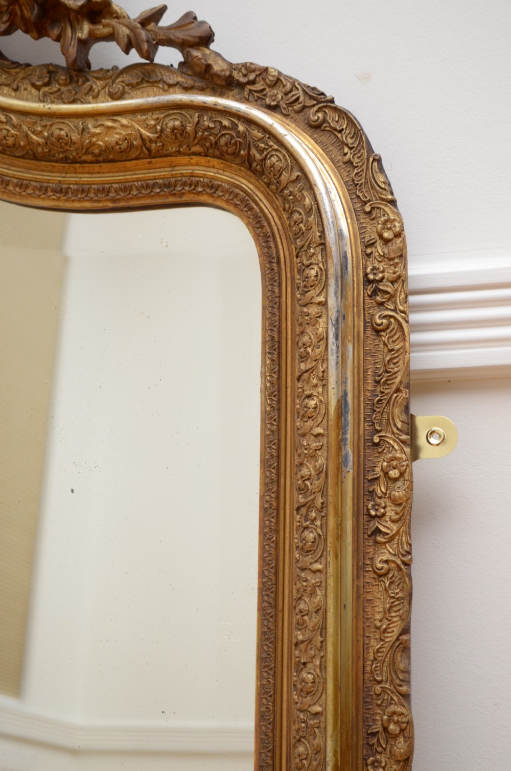 French Giltwood Wall Mirror H140cm View VIII