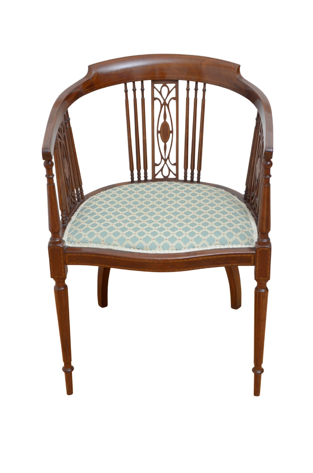 Edwardian Mahogany Occasional Chair