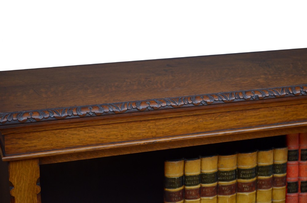 Victorian Oak Open Bookcase
 View XIII