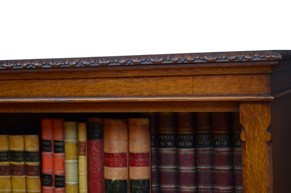 Victorian Oak Open Bookcase
 View XIV