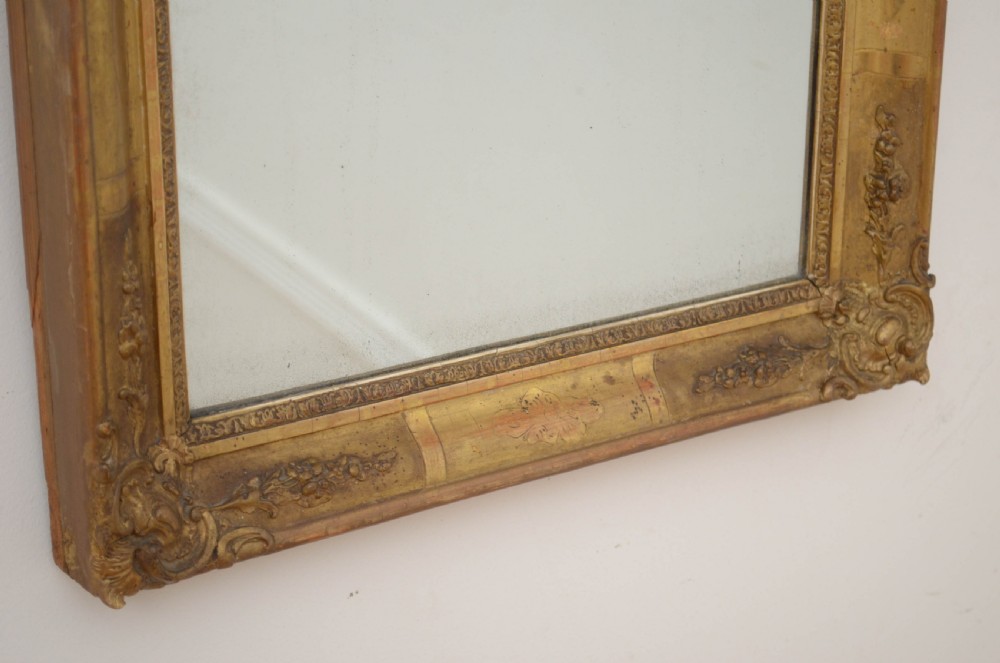 Early 19th Century Gilded Wall Mirror H56cm View III