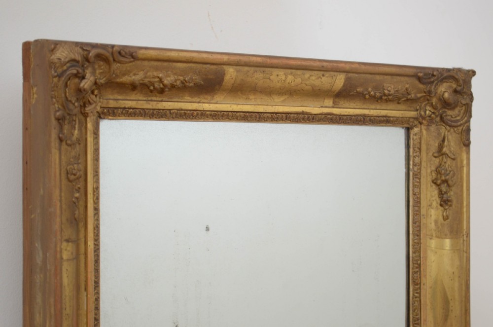 Early 19th Century Gilded Wall Mirror H56cm View IX