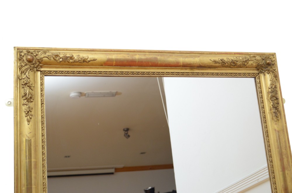 19th Century Giltwood Wall Mirror Pier Mirror K122cm View IV