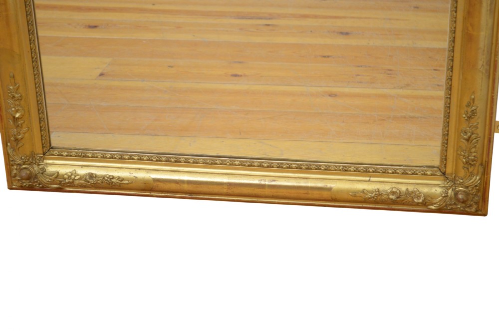 19th Century Giltwood Wall Mirror Pier Mirror K122cm View V