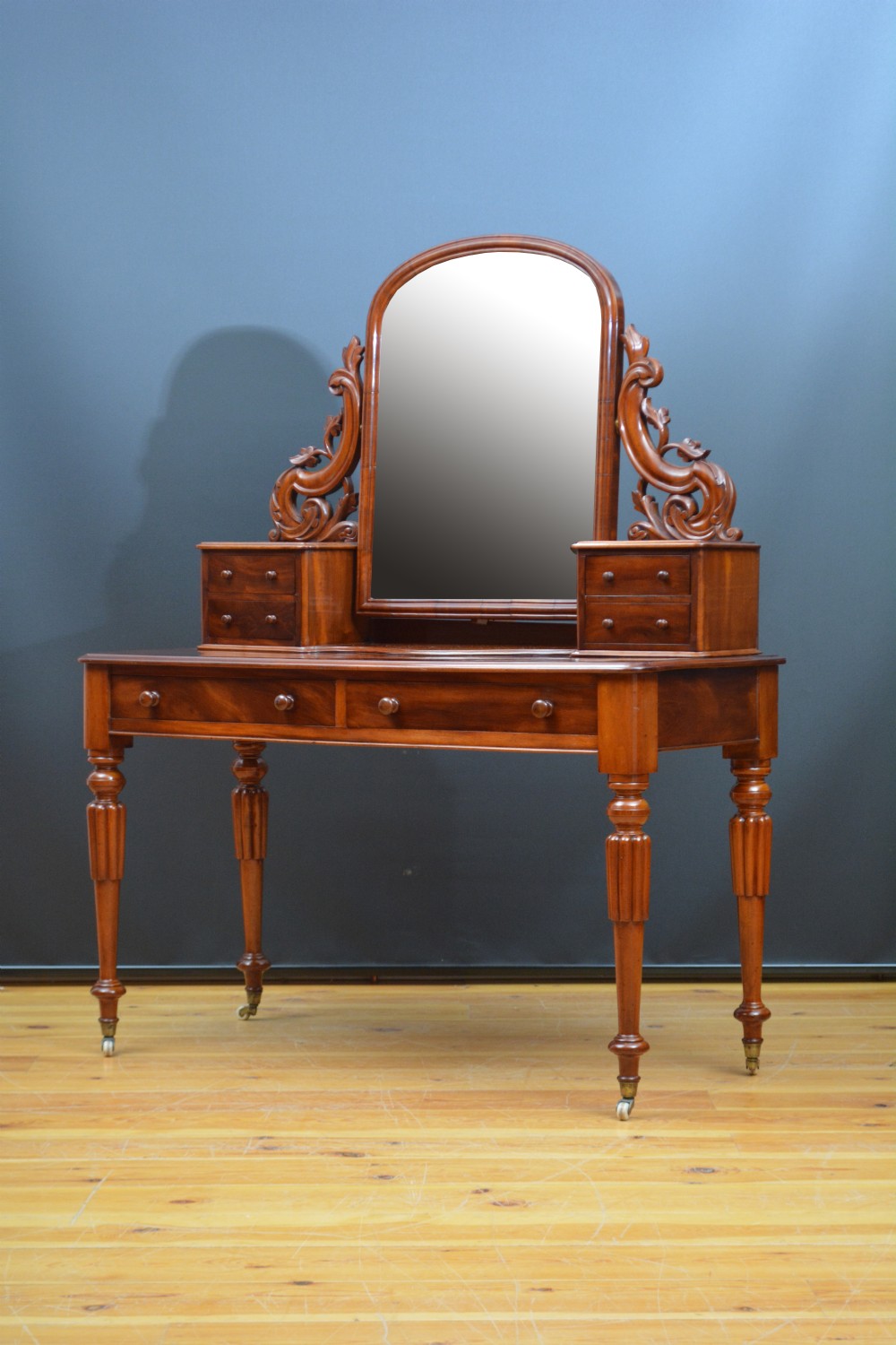  English Victorian Mahogany Dressing Table View IV