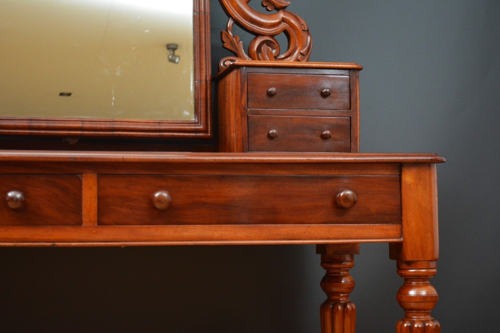  English Victorian Mahogany Dressing Table View XI